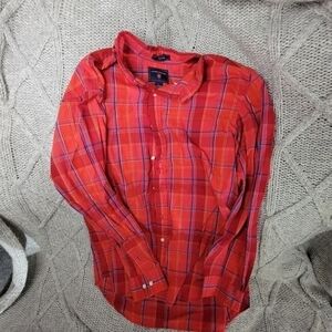 Mens Easy care Saddlebred Button Down Shirt Size Large